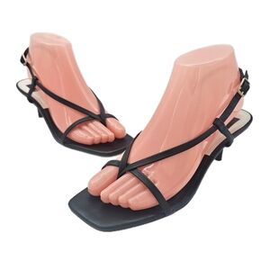 Dolce Vita Laury Black Strappy Sandals Made in Brazil Women’s Size 7.5